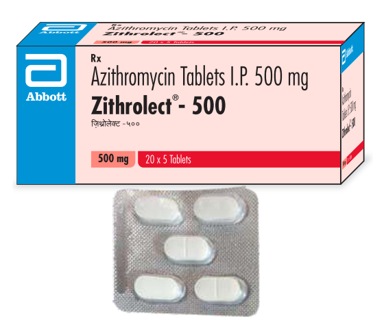 ZITHROLECT 500MG 5’S TABLET