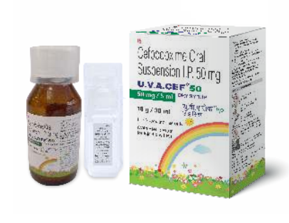 U.V.A CEF 50MG DRY SYRUP 30ML