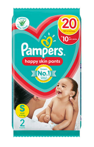 PAMPERS RED PANTS 2’S (SIZE S)