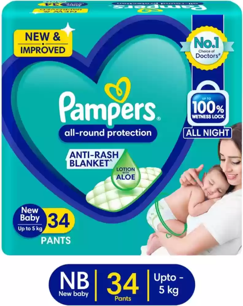 PAMPERS BLUE PANTS (VALUE) SIZE NB