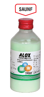 ALOX ANTACID SUSPENSION 170ML SAUNF FLAVOR