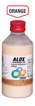 ALOX ANTACID SUSPENSION 170ML ORANGE FLAVOR