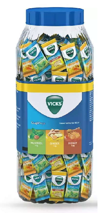 VICKS COUGH DROPS (490 JAR)