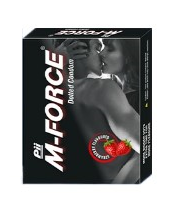 M-FORCE CONDOM 3’S(STRAWBERRY)