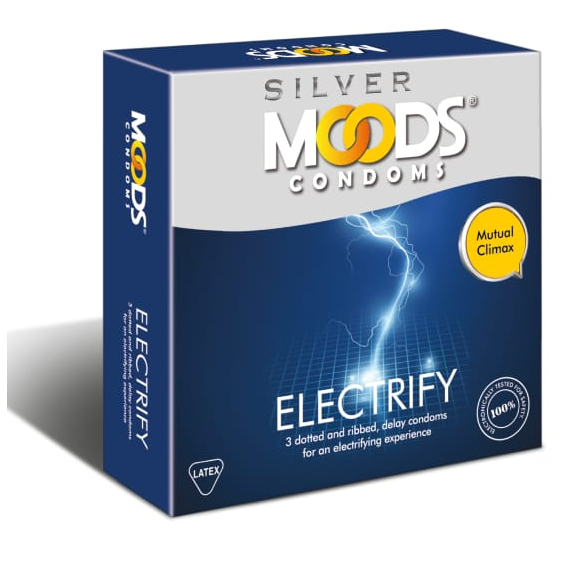 MOODS SILVER ELECTRIFY CONDOM