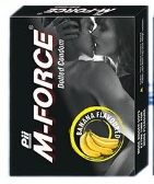 M-FORCE CONDOM 3’S(BANANA)