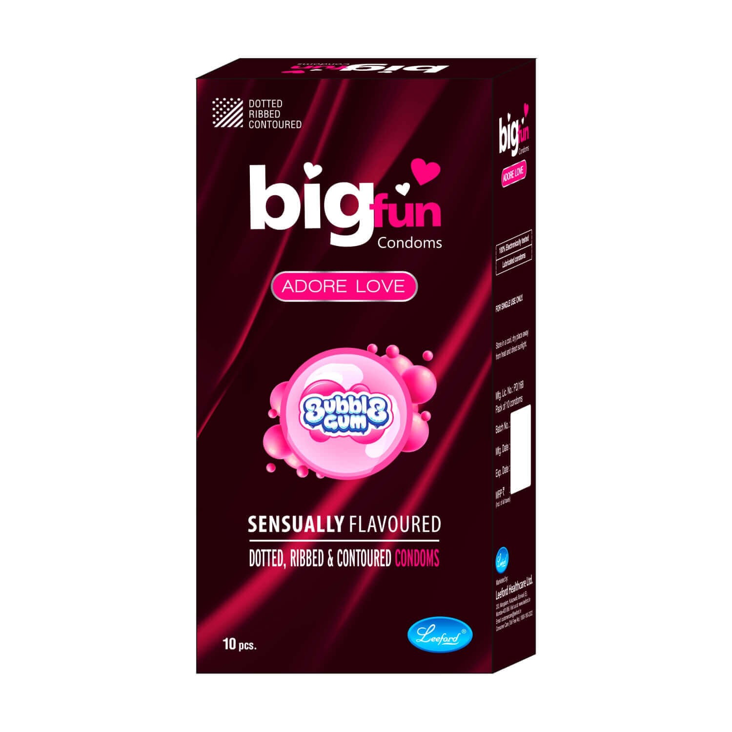 BIGFUN BUBLEGUM CONDOM 10’S