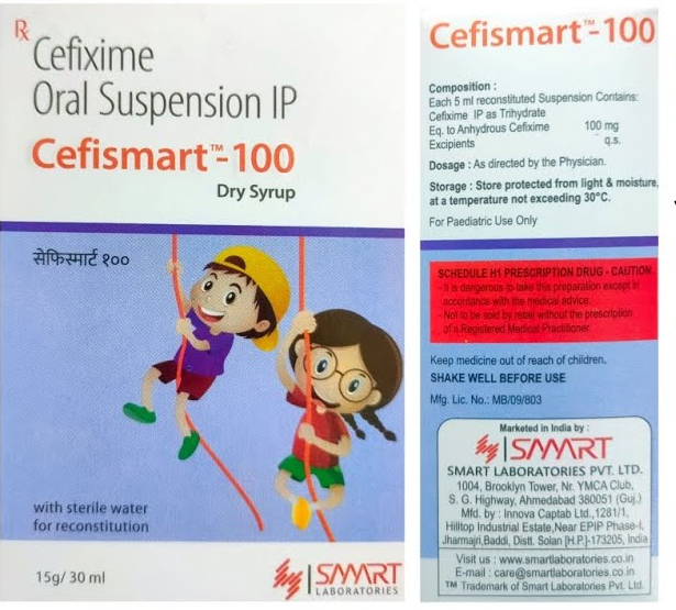 CEFISMART 100MG DRY SYRUP