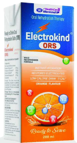 ELECTROKIND-ORS ORANGE LIQUID 200ML