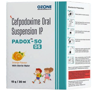 PADOX 50MG DRY SYRUP
